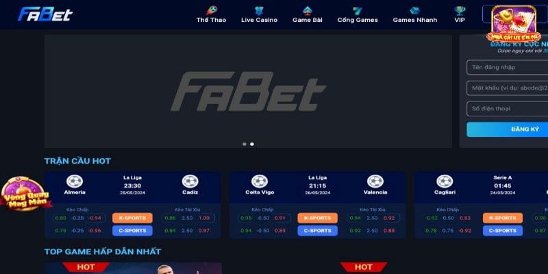 Fabet - Trang cược công bằng nhất 2024